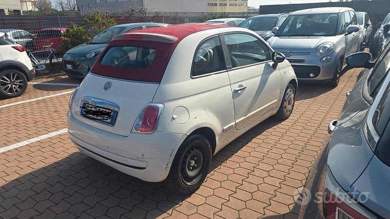 Usata Fiat 500C Pop 69 CV (50 kW) 2011 Bianco Cabrio