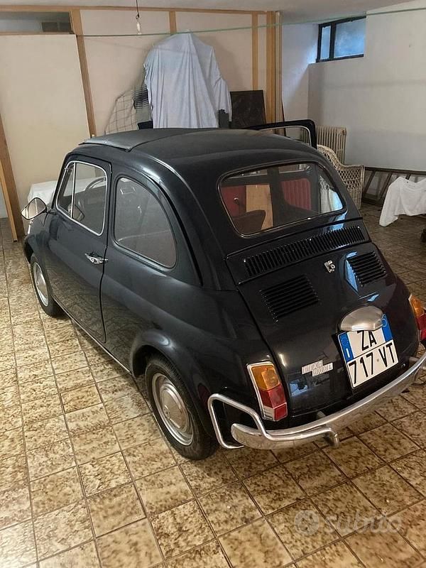 Usata Fiat 500 18 CV (13 kW) 1970 Nero Utilitaria