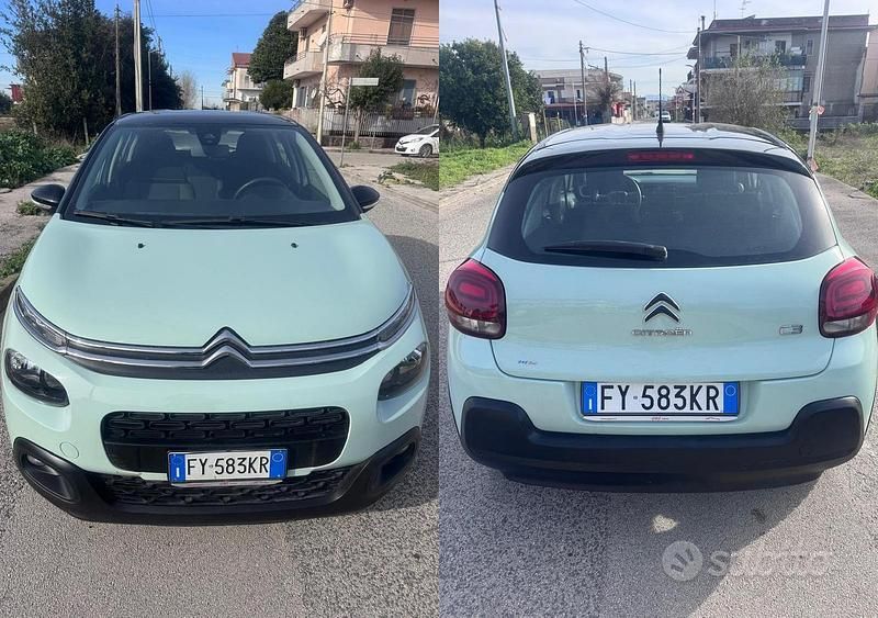 Usata Citroën C3 Shine 102 CV (75 kW) 2018 Verde Berlina