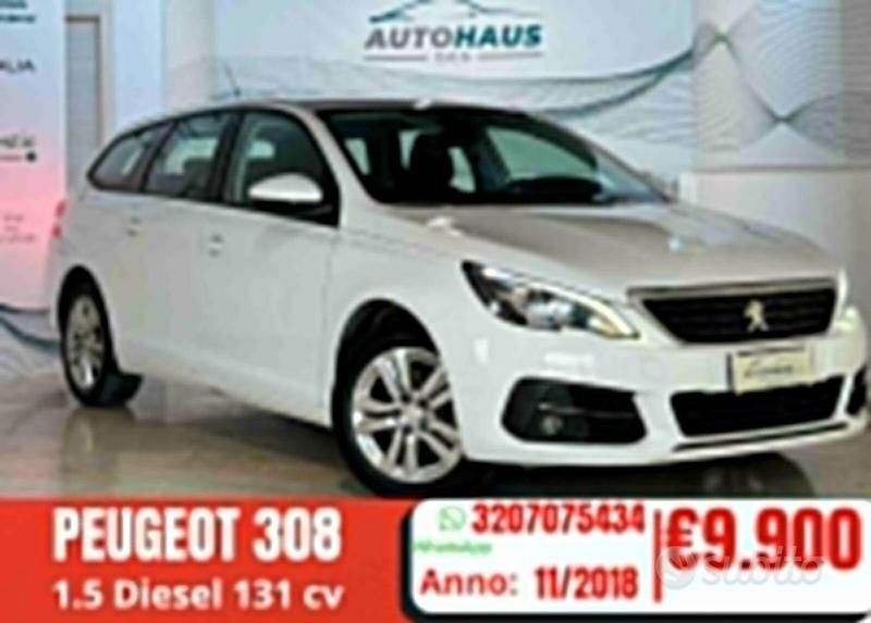 Usata Peugeot 308 131 CV (96 kW) 2018 Bianco Station wagon