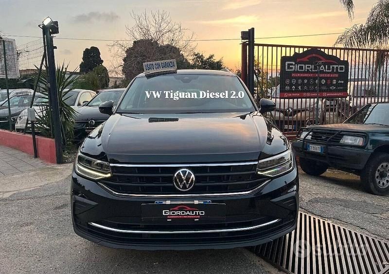Usata VW Tiguan Life 150 CV (110 kW) 2021 Nero SUV