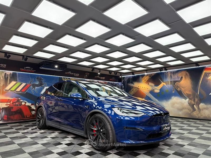 Usata Tesla Model X Plaid 759 kW (1033 CV) 2023 Blu SUV