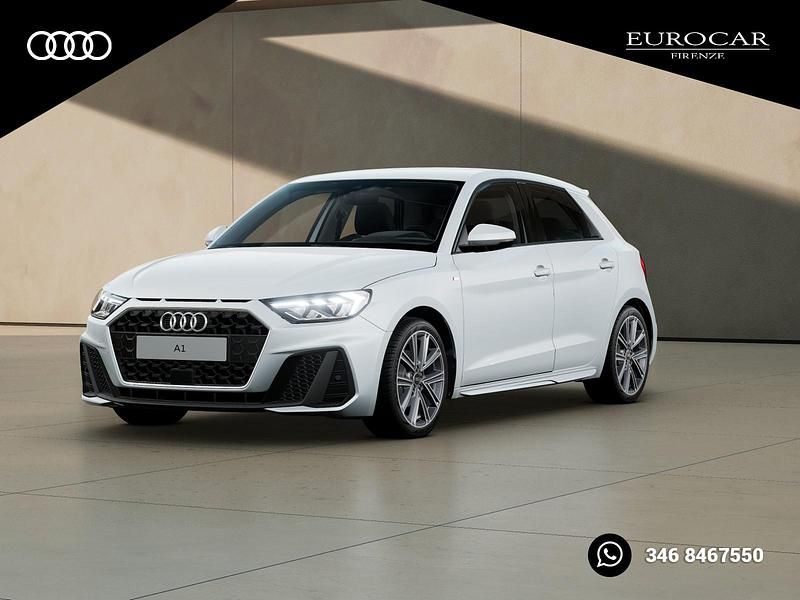 Nuova Audi A1 Sportback S-Line 116 CV (85 kW) 2025 Bianco ghiacciaio metallizzato Utilitaria