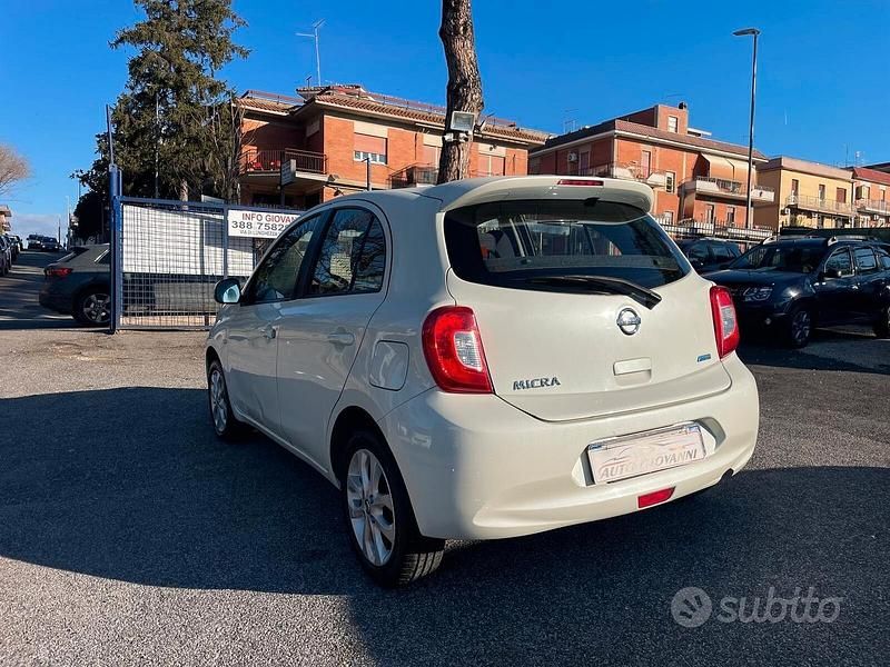Usata Nissan Micra Acenta 80 CV (58 kW) 2014 Bianco Utilitaria