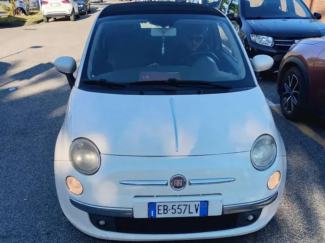 Usata Fiat 500C 69 CV (50 kW) 2010 Bianco Cabrio