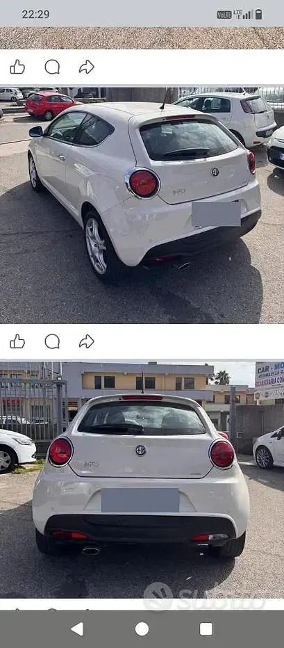 Usata Alfa Romeo MiTo 120 CV (88 kW) 2009 Bianco Utilitaria