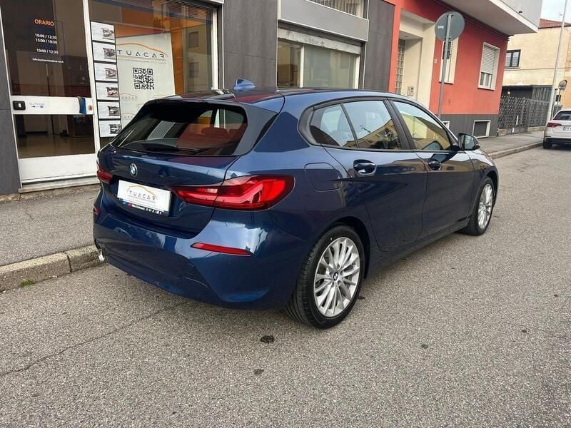 Usata BMW 118 Advantage 136 CV (100 kW) 2021 Blu Utilitaria