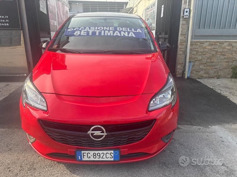 Usata Opel Corsa 90 CV (66 kW) 2016 Rosso Utilitaria