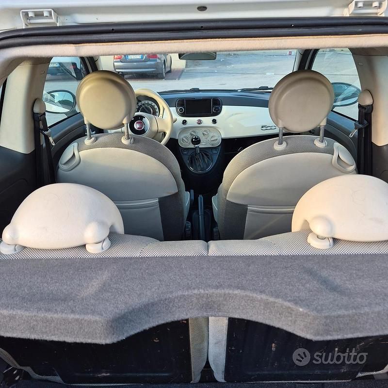 Usata Fiat 500 69 CV (50 kW) 2009 Bianco Cabrio