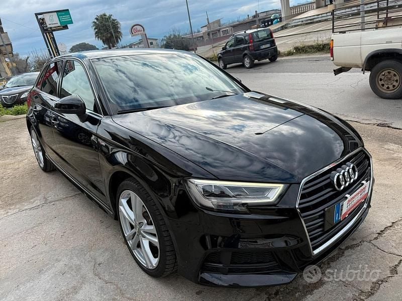 Usata Audi A3 S-Line 177 CV (130 kW) 2019 Nero Berlina