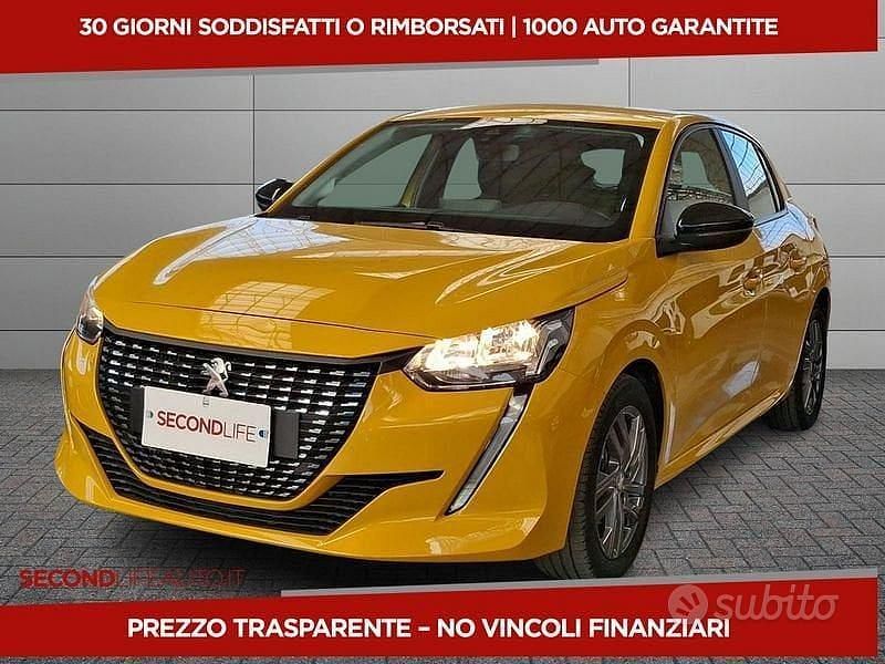 Usata Peugeot 208 Active 101 CV (74 kW) 2022 Giallo Utilitaria