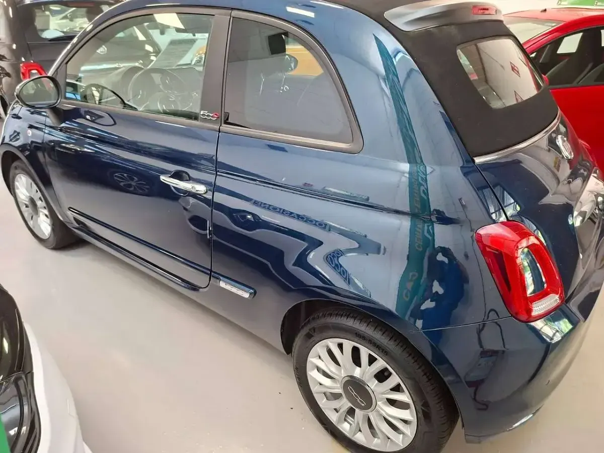 Usata Fiat 500C Lounge 69 CV (50 kW) 2021 Blu/azzurro Cabrio
