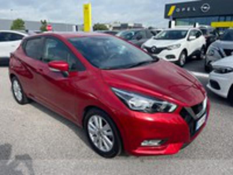 Usata Nissan Micra Acenta 101 CV (74 kW) 2020 Rosso Utilitaria