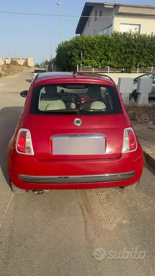 Usata Fiat 500 100 CV (73 kW) 2010 Rosso Berlina