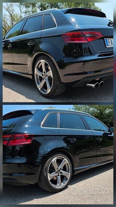 Usata Audi A3 S-Line 150 CV (110 kW) 2015 Nero Berlina