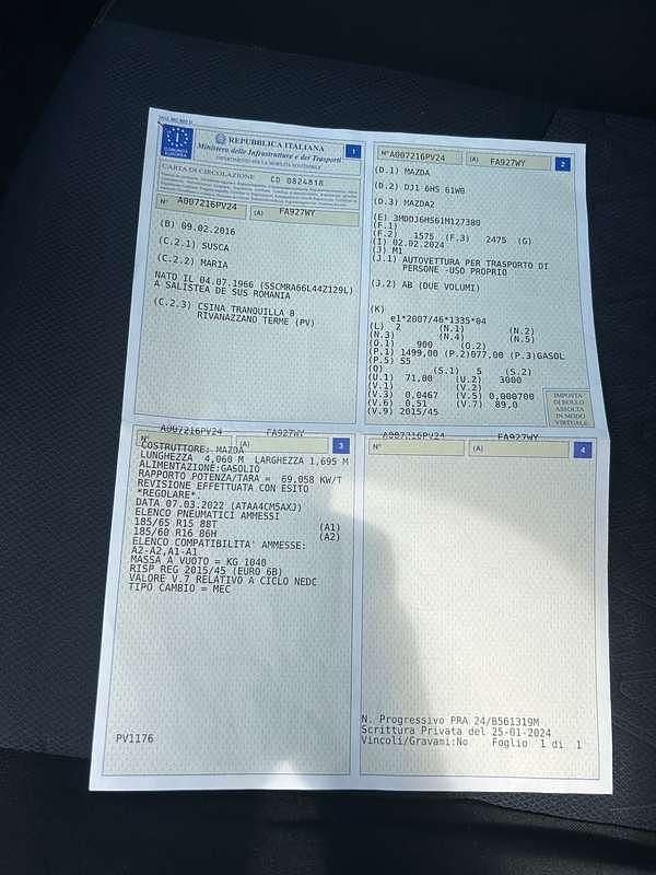 Grigio Usata 2016 Mazda 2 Tre volumi | 5800 € (Super prezzo) - Immagine 1/4