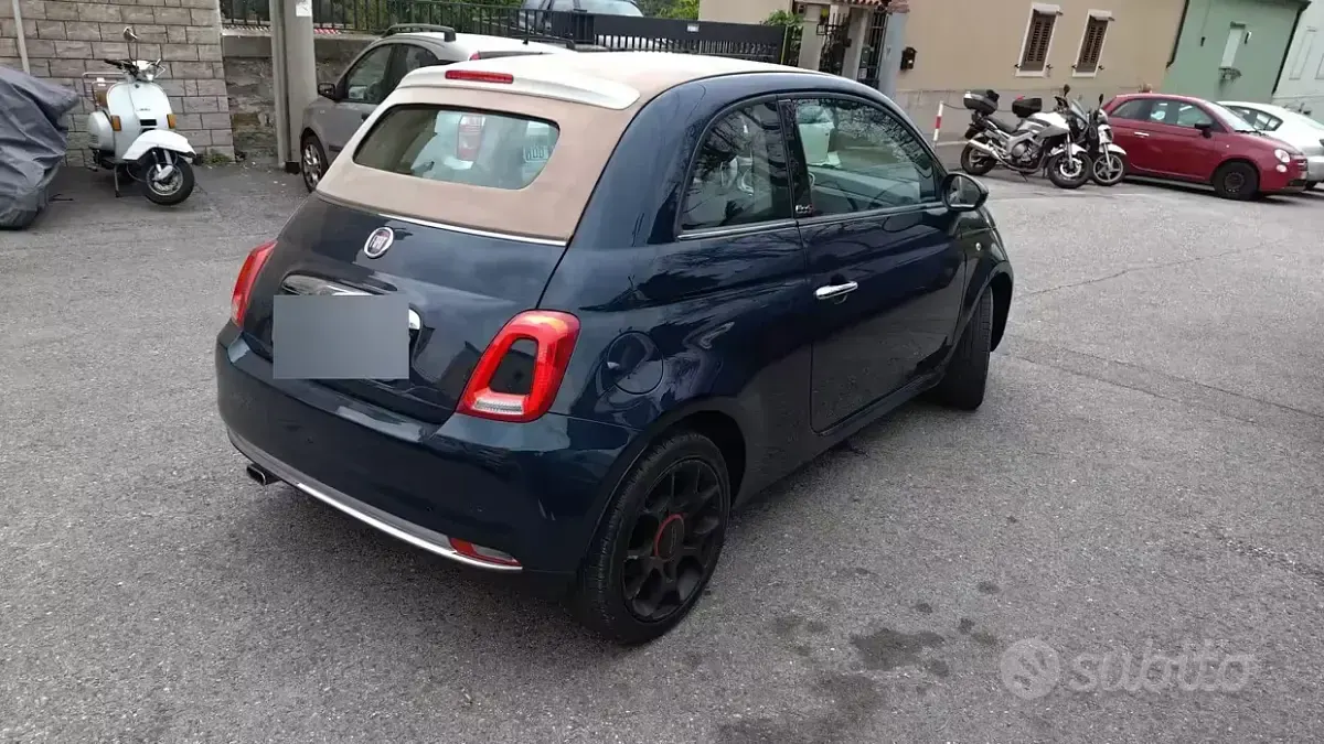 Usata Fiat 500C Dolcevita 69 CV (50 kW) 2019 Blu Cabrio