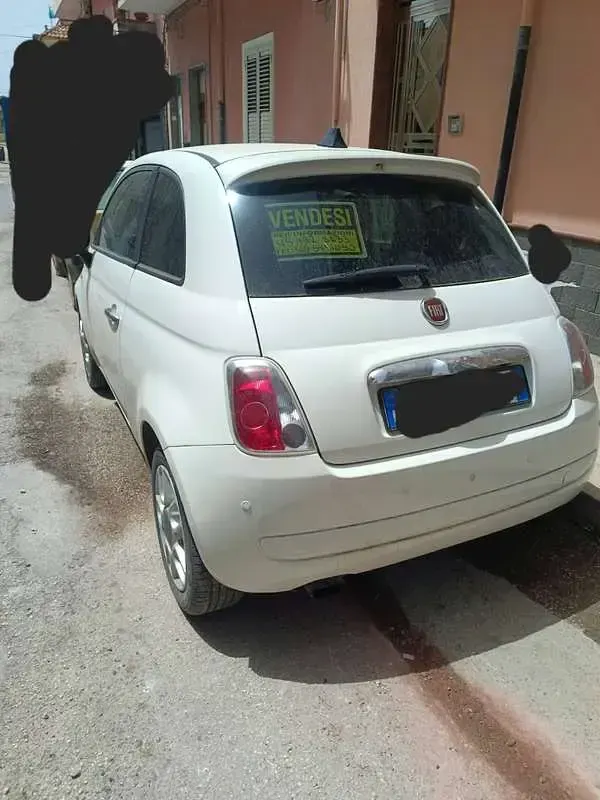 Usata Fiat 500 69 CV (50 kW) 2009 Bianco Cabrio
