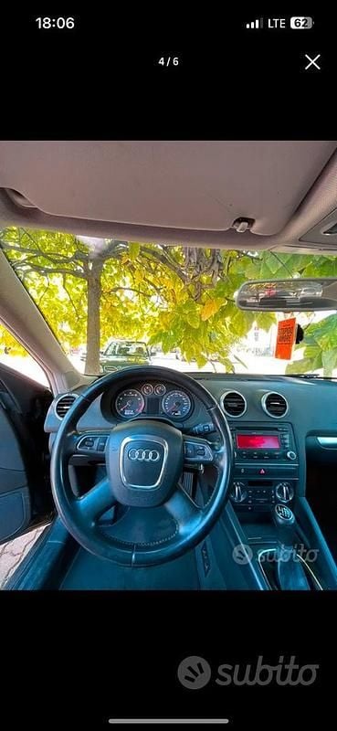 Usata Audi A3 S-Line 125 CV (91 kW) 2011 Nero Utilitaria