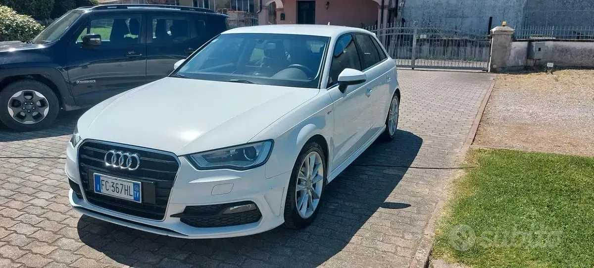 Usata Audi A3 S-Line 110 CV (80 kW) 2016 Bianco Berlina