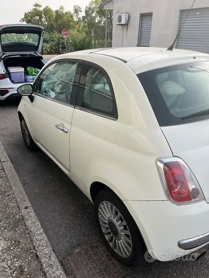 Usata Fiat 500 2009 Bianco Cabrio