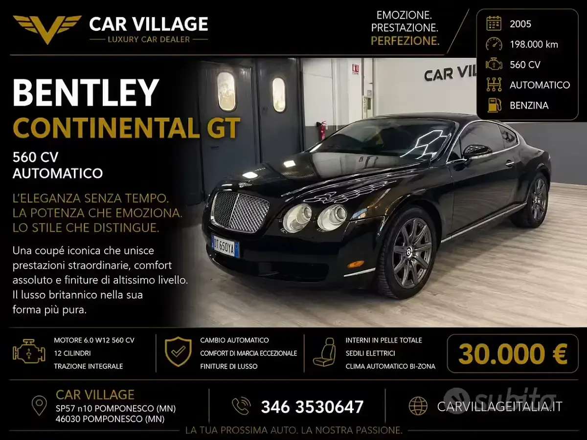 Usata Bentley Continental GT 559 CV (411 kW) 2005 Coupé