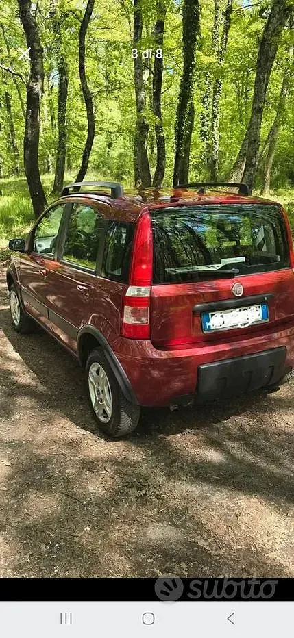 Usata Fiat Panda 4x4 2006 Rosso Utilitaria