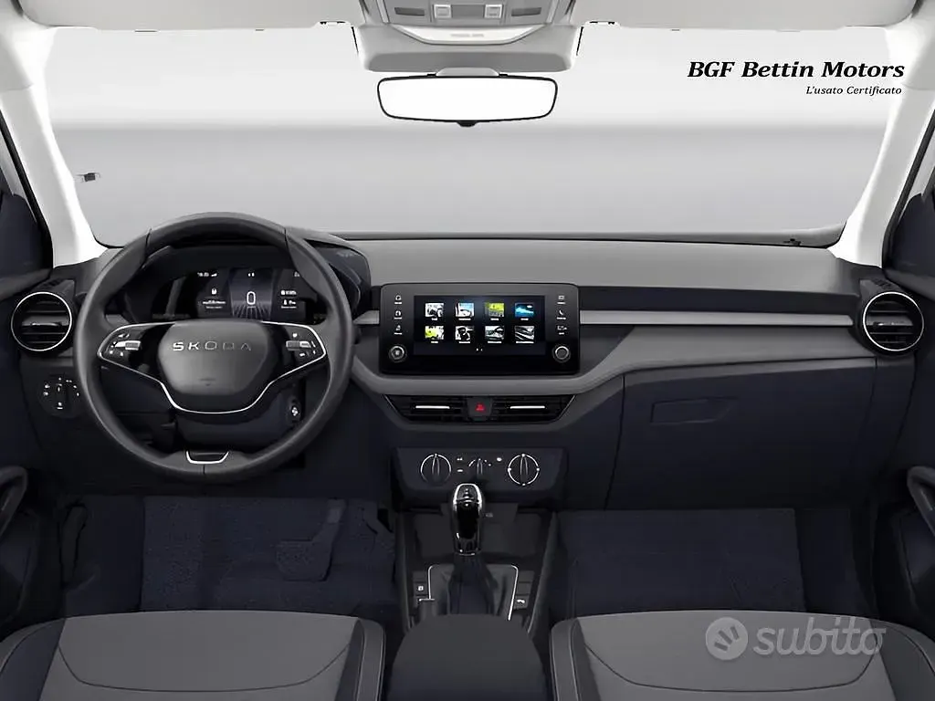 Nuova Skoda Fabia 116 CV (85 kW) 2026 Bianco luna metallizzato nero Utilitaria