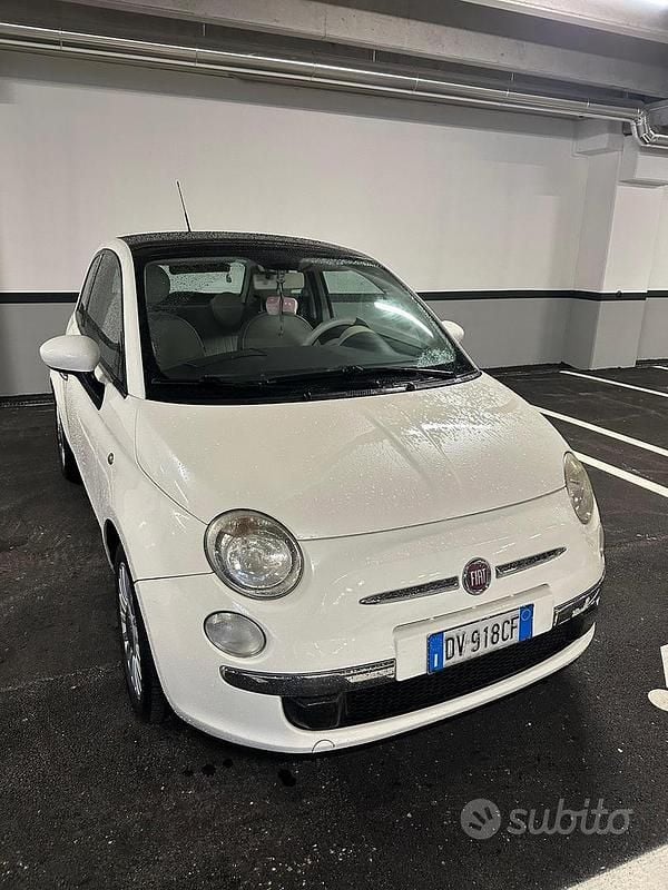 Usata Fiat 500 2009 Bianco Cabrio