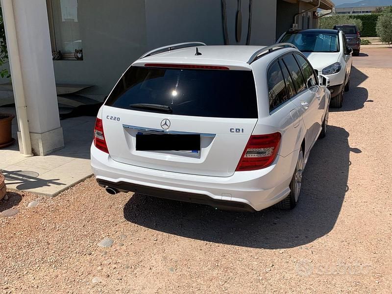 Usata Mercedes C220 Avantgarde 150 CV (110 kW) 2013 Bianco Station wagon