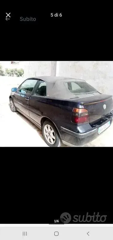 Usata VW Golf Conceptline 101 CV (74 kW) 1999 Blu/azzurro Cabrio