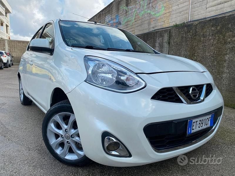 Bianco Usata 2014 Nissan Micra Tekna Tre volumi | 3650 € (Super prezzo) - Immagine 1/4