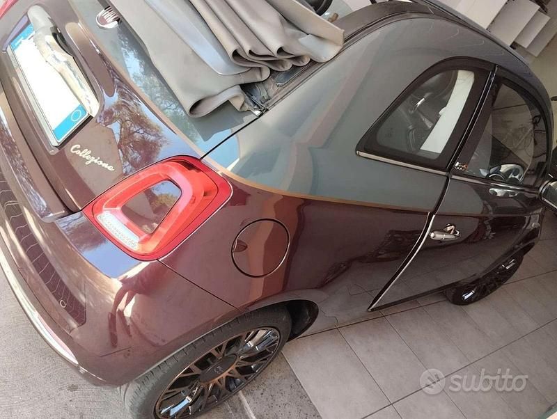 Usata Fiat 500 Collezione 2019 Rosso Cabrio