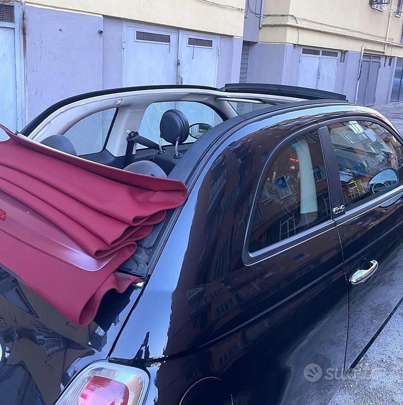 Usata Fiat 500C 69 CV (50 kW) 2013 Nero Cabrio