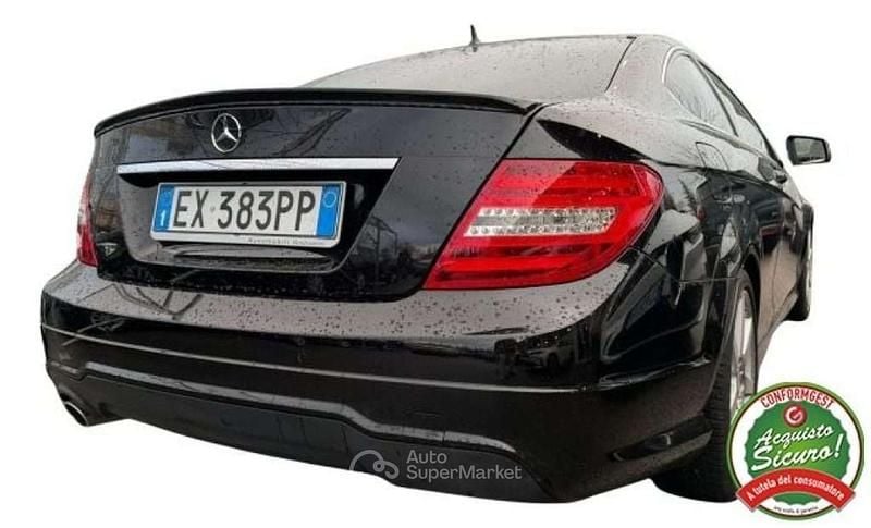 Usata Mercedes C220 Avantgarde 170 CV (125 kW) 2014 Nero Coupé