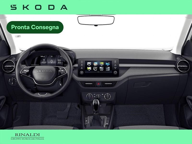 Nuova Skoda Fabia 95 CV (69 kW) 2026 Bianco luna metallizzato grigio graphite Utilitaria