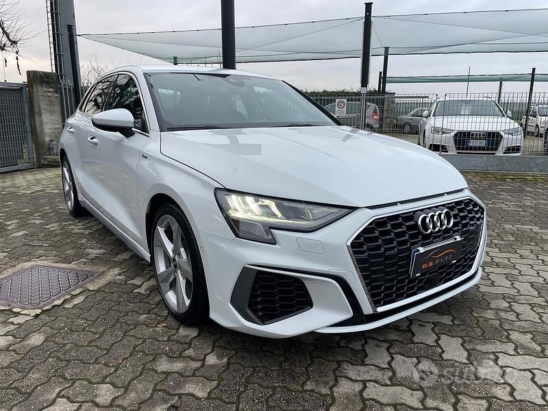 Usata Audi A3 S-Line 116 CV (85 kW) 2021 Bianco Berlina