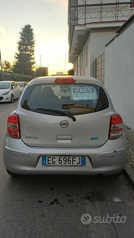 Usata Nissan Micra Acenta 80 CV (58 kW) 2011 Grigio Utilitaria