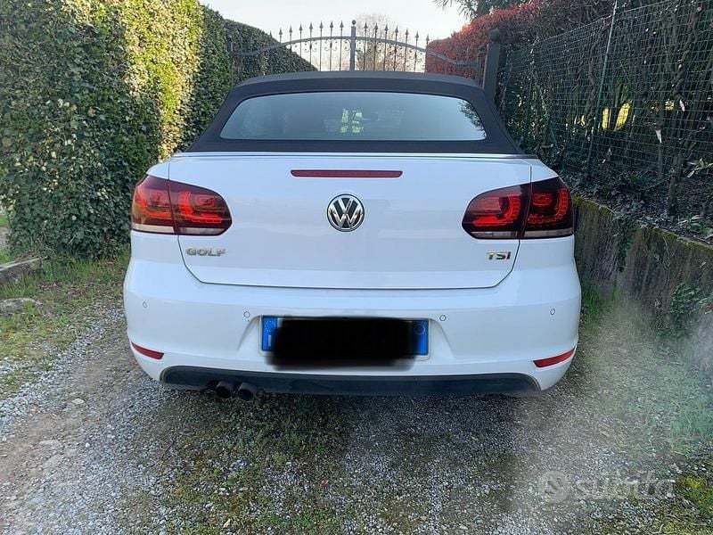 Usata VW Golf Cabriolet 122 CV (89 kW) 2012 Bianco Cabrio