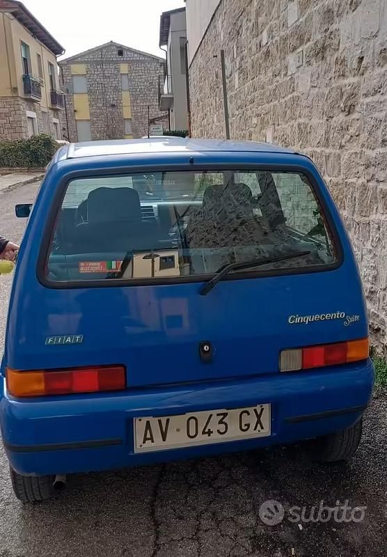 Usata Fiat Cinquecento 1997 Blu Utilitaria