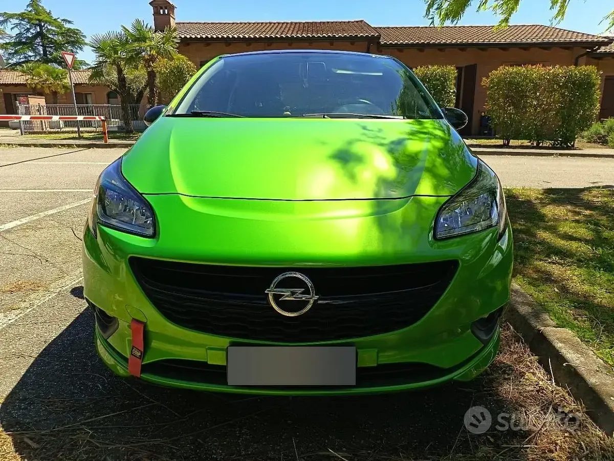 Usata Opel Corsa OPC 95 CV (69 kW) 2015 Verde Utilitaria