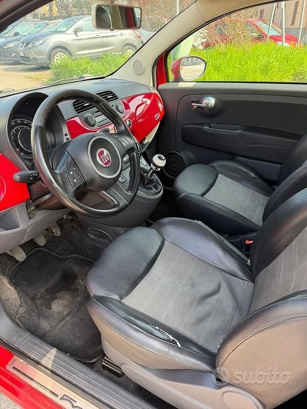 Usata Fiat 500 69 CV (50 kW) 2008 Rosso Berlina