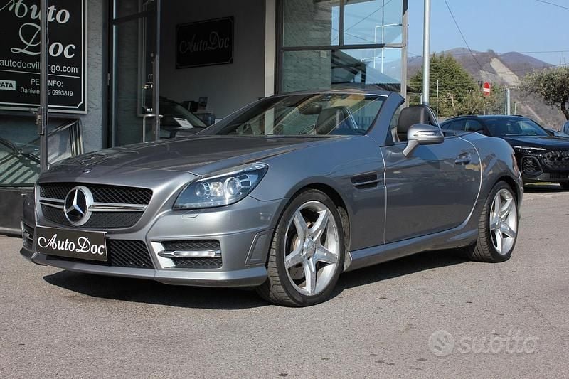 Usata Mercedes SLK200 Premium 184 CV (135 kW) 2013 Grigio Cabrio