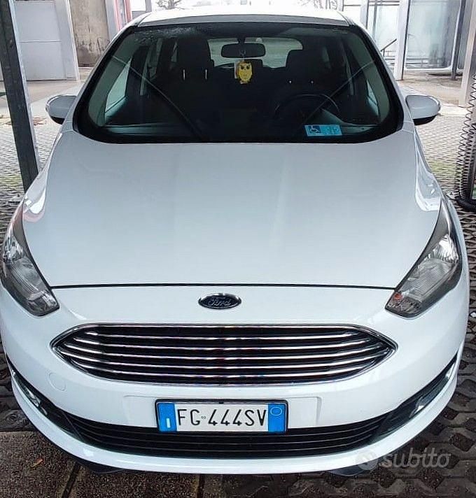 Usata Ford C-MAX Titanium 120 CV (88 kW) 2017 Bianco Monovolume