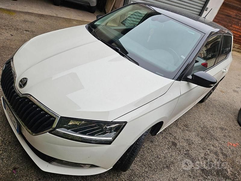 Usata Skoda Fabia 95 CV (69 kW) 2018 Bianco Berlina