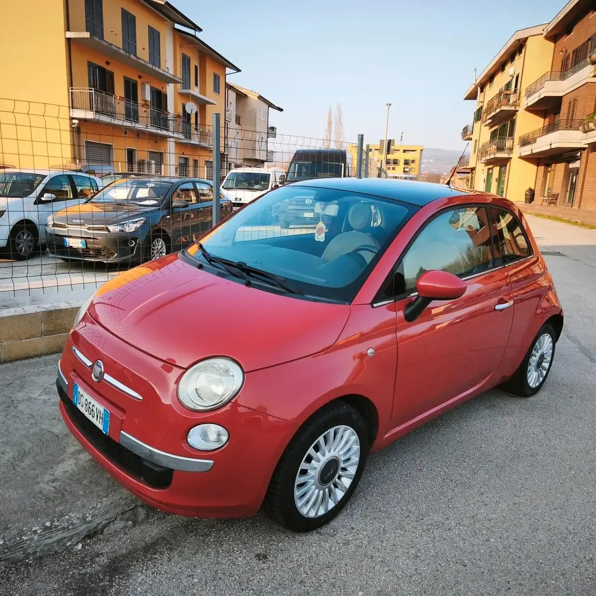 Usata Fiat 500 Lounge 75 CV (55 kW) 2008 Rosso Berlina