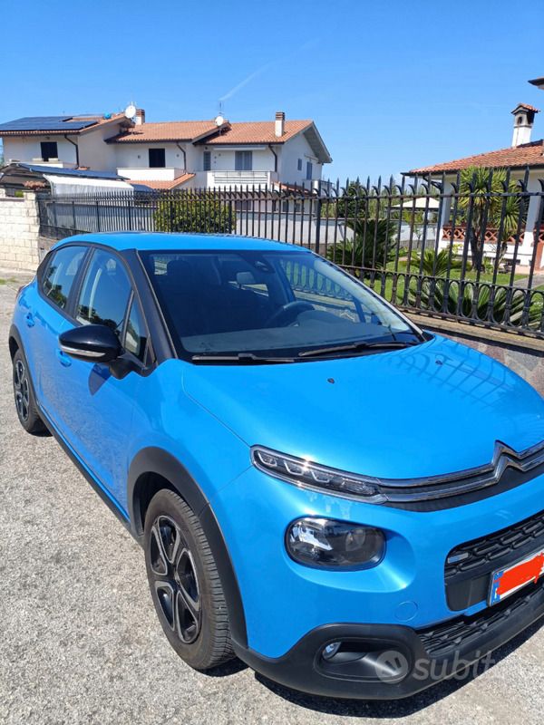 Usata Citroën C3 Feel 82 CV (60 kW) 2017 Blu/azzurro Utilitaria