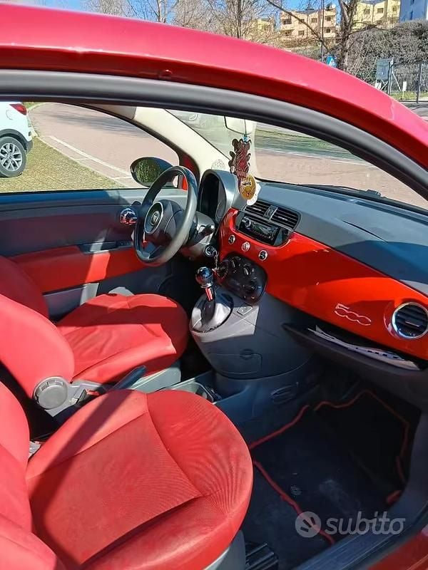 Usata Fiat 500 Pop 69 CV (50 kW) 2009 Rosso Cabrio