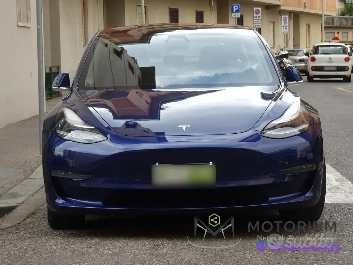Usata Tesla Model 3 Long Range AWD 152 kW (208 CV) 2019 Bluazzurro Berlina