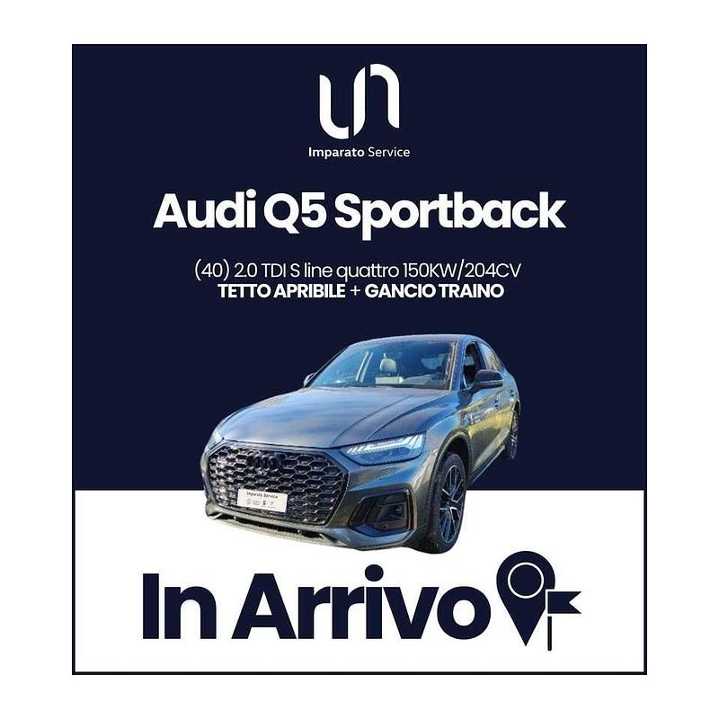 Grigio daytona perlato Usata 2021 Audi Q5 Sportback S-Line SUV | 40.000 € (Buon prezzo) - Immagine 1/4